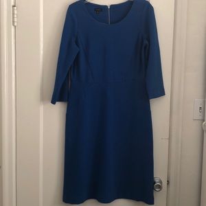 Talbots blue ribbed dress